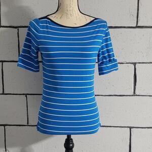 BUNDLE SALE!  RALPH LAUREN Blue Striped Women's Top Sz M